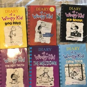 6 books of diary of the wimpy kid
